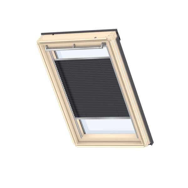 Velux fényáteresztő pliszé - elektromos működtetésű (FML), szálcsiszolt alumínium vezetősínekkel