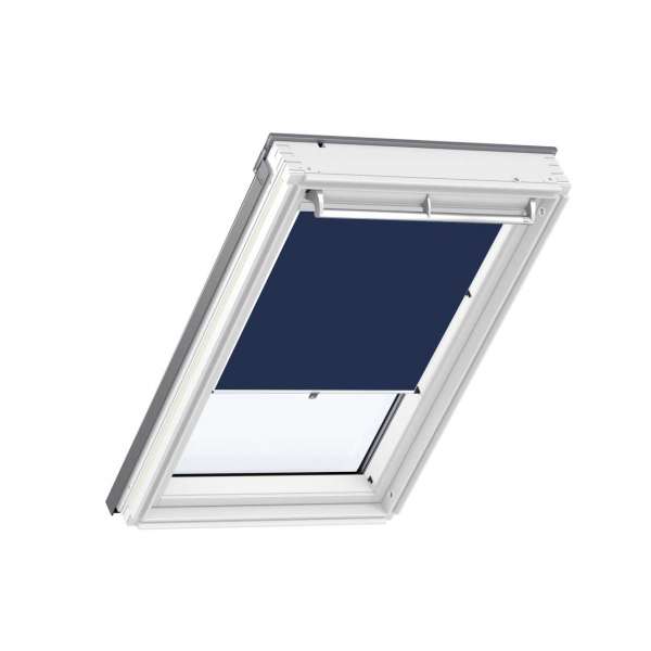 Velux kampós fényátszűrő roló (RHL), szálcsiszolt alumínium vezetősínekkel