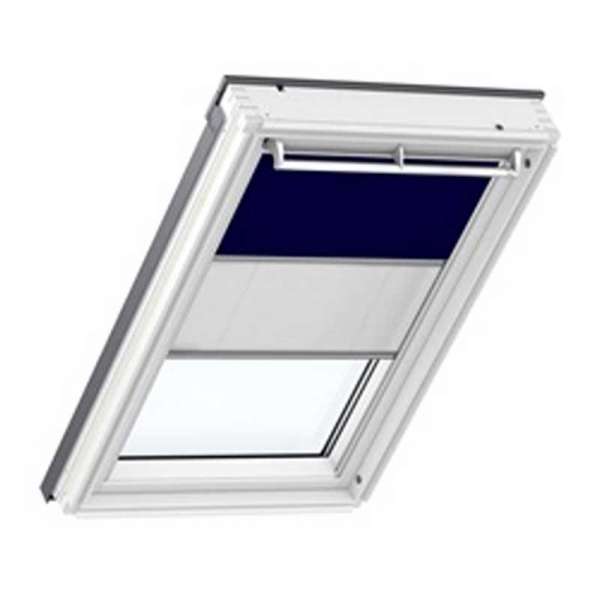 Velux Duo fényzáró (DFD) szálcsiszolt aluminium vezetősínekkel